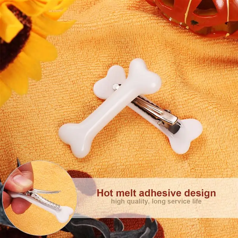 Hair Clips Hair Accessories 4pcs Halloween Hair Clips Dog Bone Design Hairpin Girls Charm Styling Tools