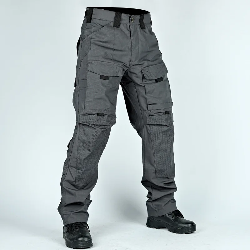 Calça Cargo FREE SOLDIER Masculina - Tática Impermeável - Preta