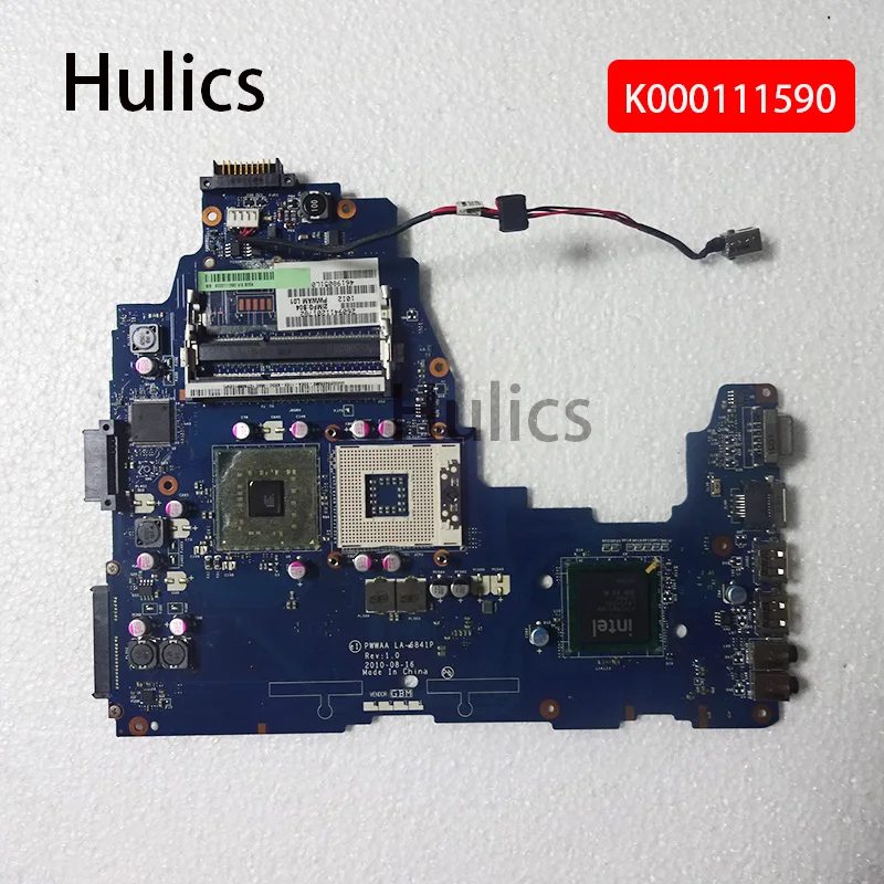 

Hulics Used For Toshiba Satellite C660 Laptop Motherboard K000111590 PWWAA LA-6841P GL40 DDR3