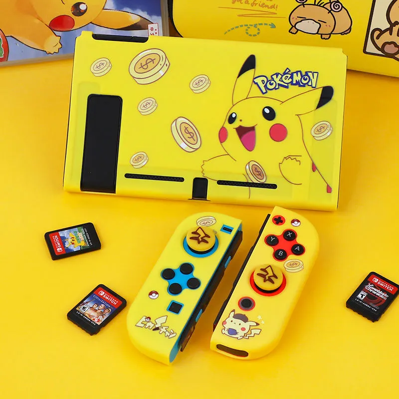 Kirby Pokemon Anime Switch Skin Protective Case Nintendo Switch Ns