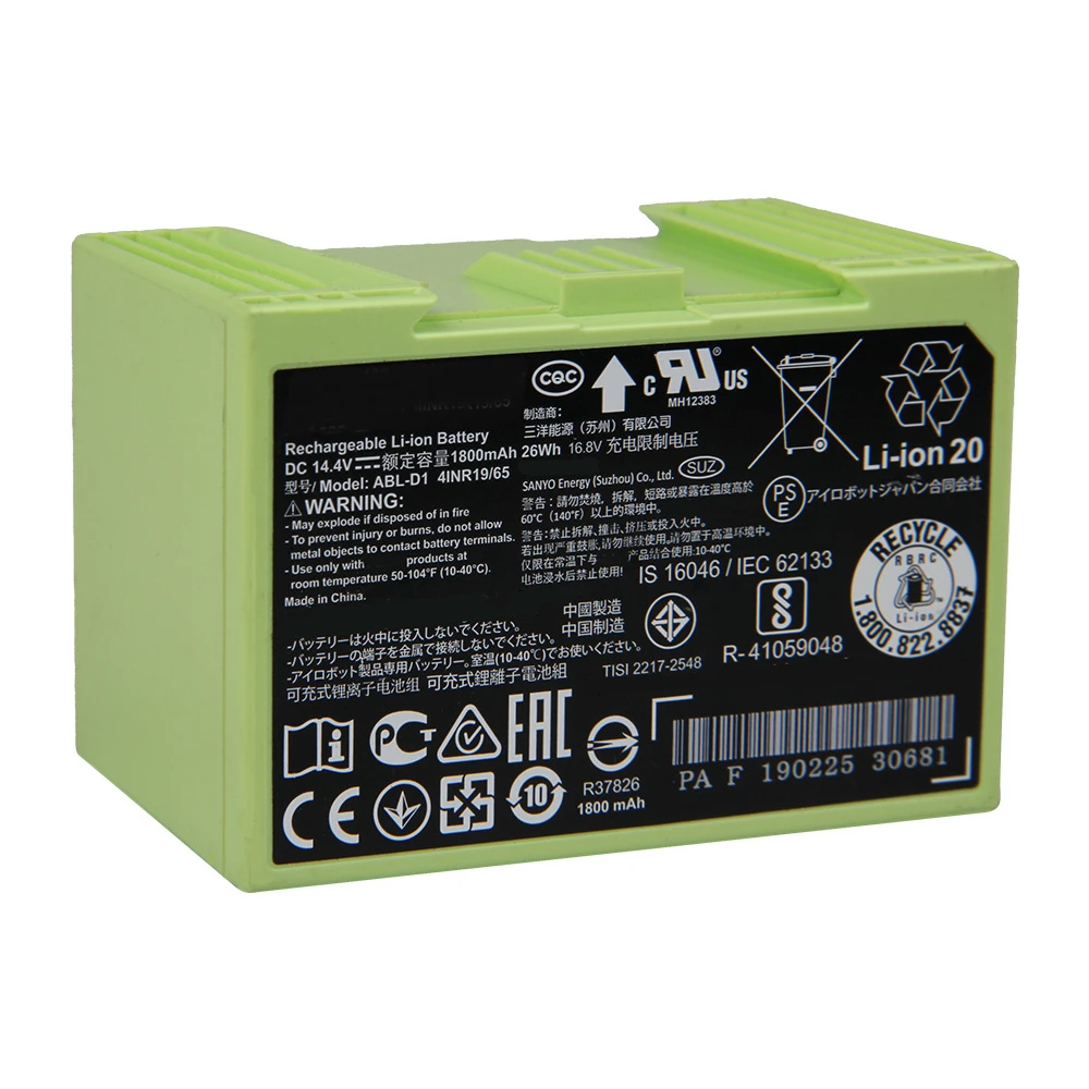 

Weihang Genuine Battery For iRobot Roomba e5 e6 i3 3150 i3+ 3550 i4 4150 i4+ i7+ 7150 7550 4624864