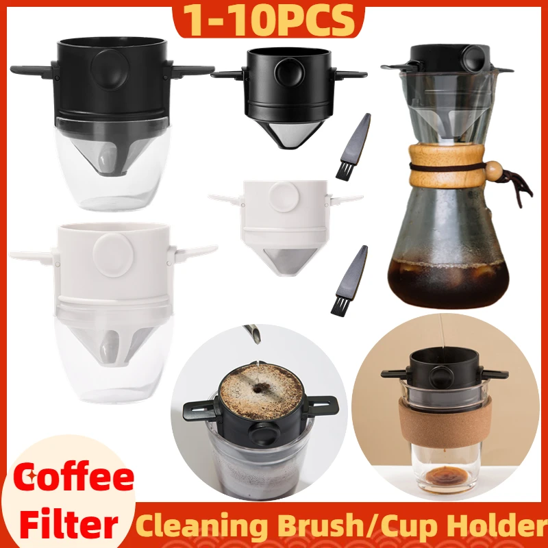 Herwey YJ-99A3 Filtre à Café en Acier Inoxydable, Filtre à Café Réutilisable, Filtre à Café