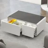 Smart Coffee Table, Bluetooth , ouch Control Panel, USB Interface, Outlet Protection, Atmosphere Light, Fridge Coffee Table 1