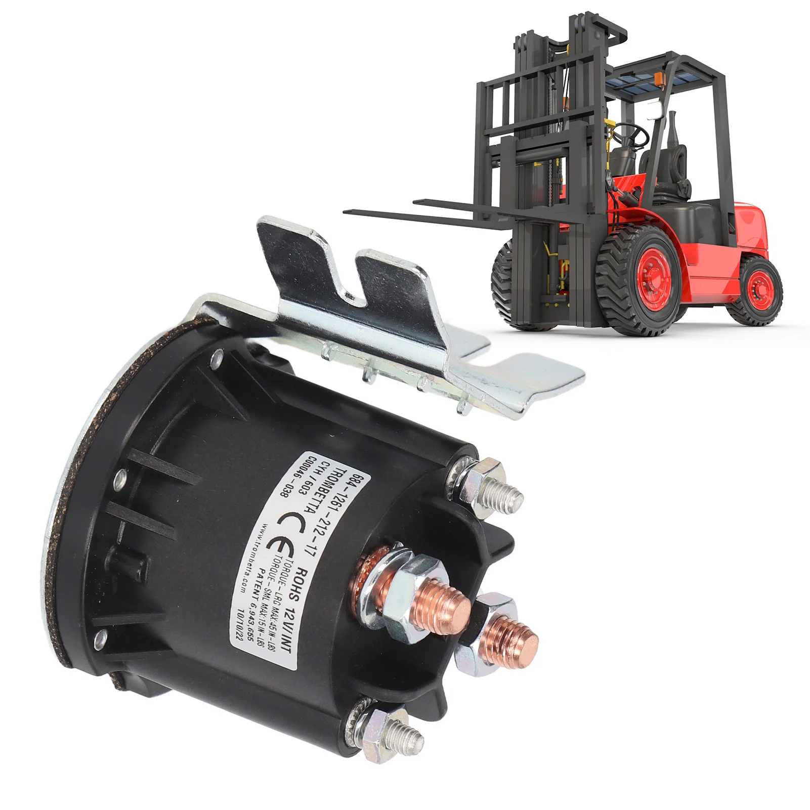 Electric Oil Pump Contactor Sensitive Small Power 684 1261 212 17 Replacemant for TROMBETTA Forklift DC12V Forklift Contactor