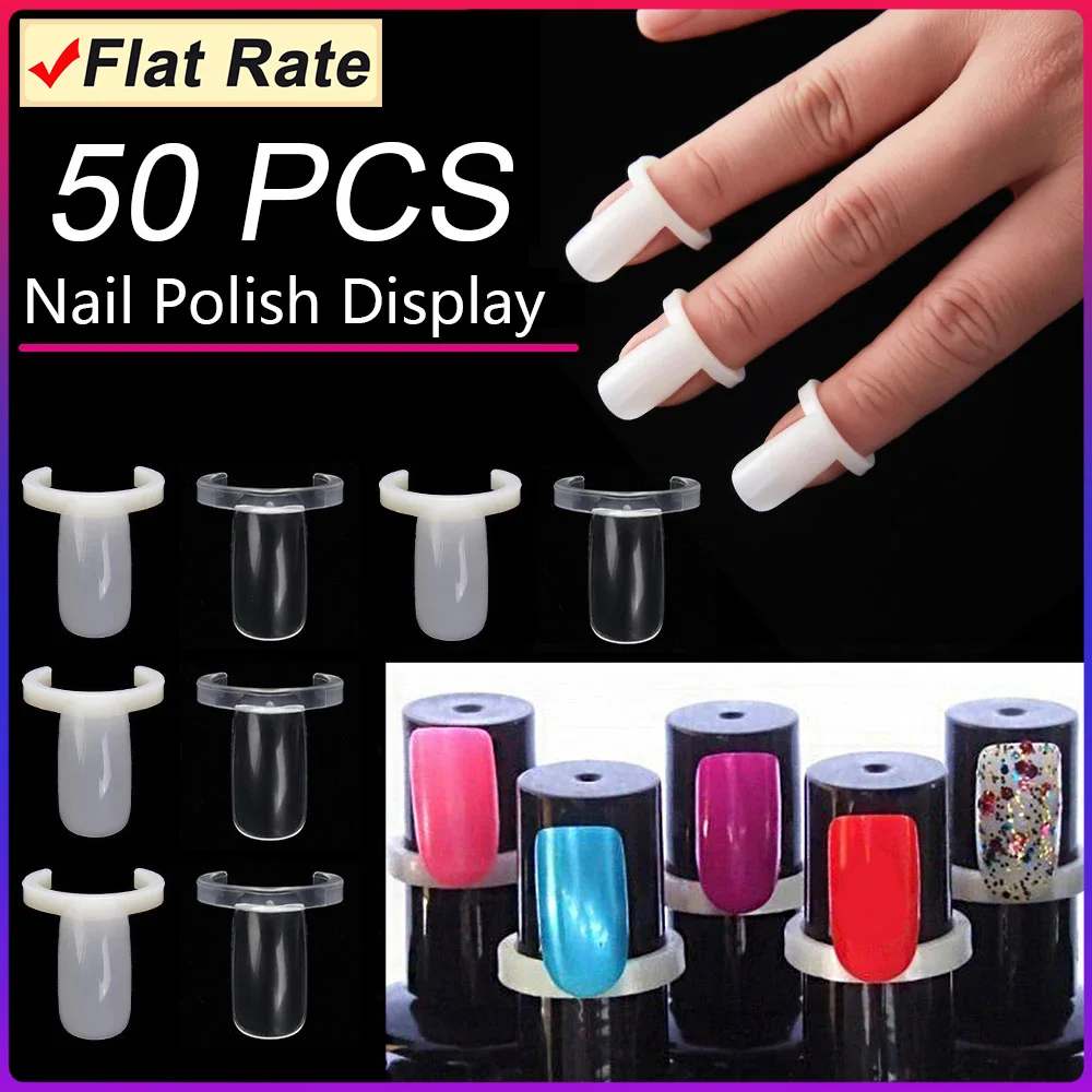 50 Pezzi Smalto Per Unghie Gel Uv Colore Swatch Pops Display Card Natural Nail Art Ring Style Nail Chart Tips Unghie Complete
