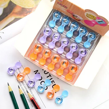Temperamatite puntatore da 10 pezzi Mini affilacoltelli da 2mm affilacoltelli portatile con strumento per affilare la lente d'ingrandimento