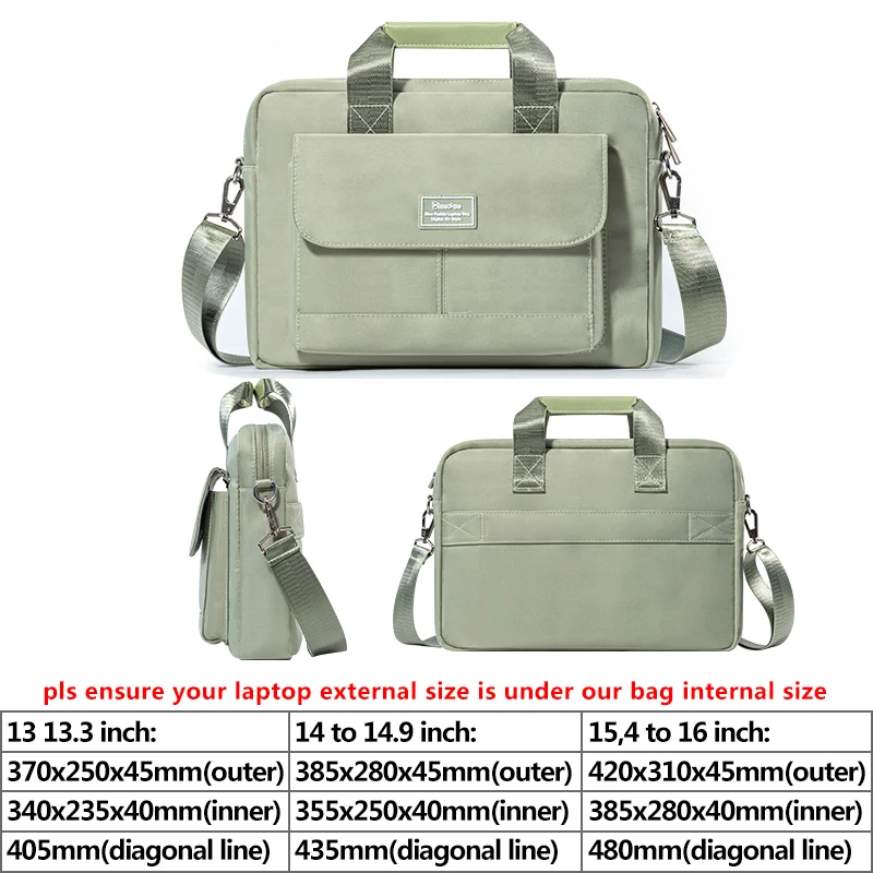 Bolsa para Laptop para Macbook Air Pro Bolsa de Ombro Pastas Capa de Manga hp Huawei Asus Dell Lenovo Asus Acer 133 Pol 14 Pol 156 Pol 16 Pol - Imagem 2