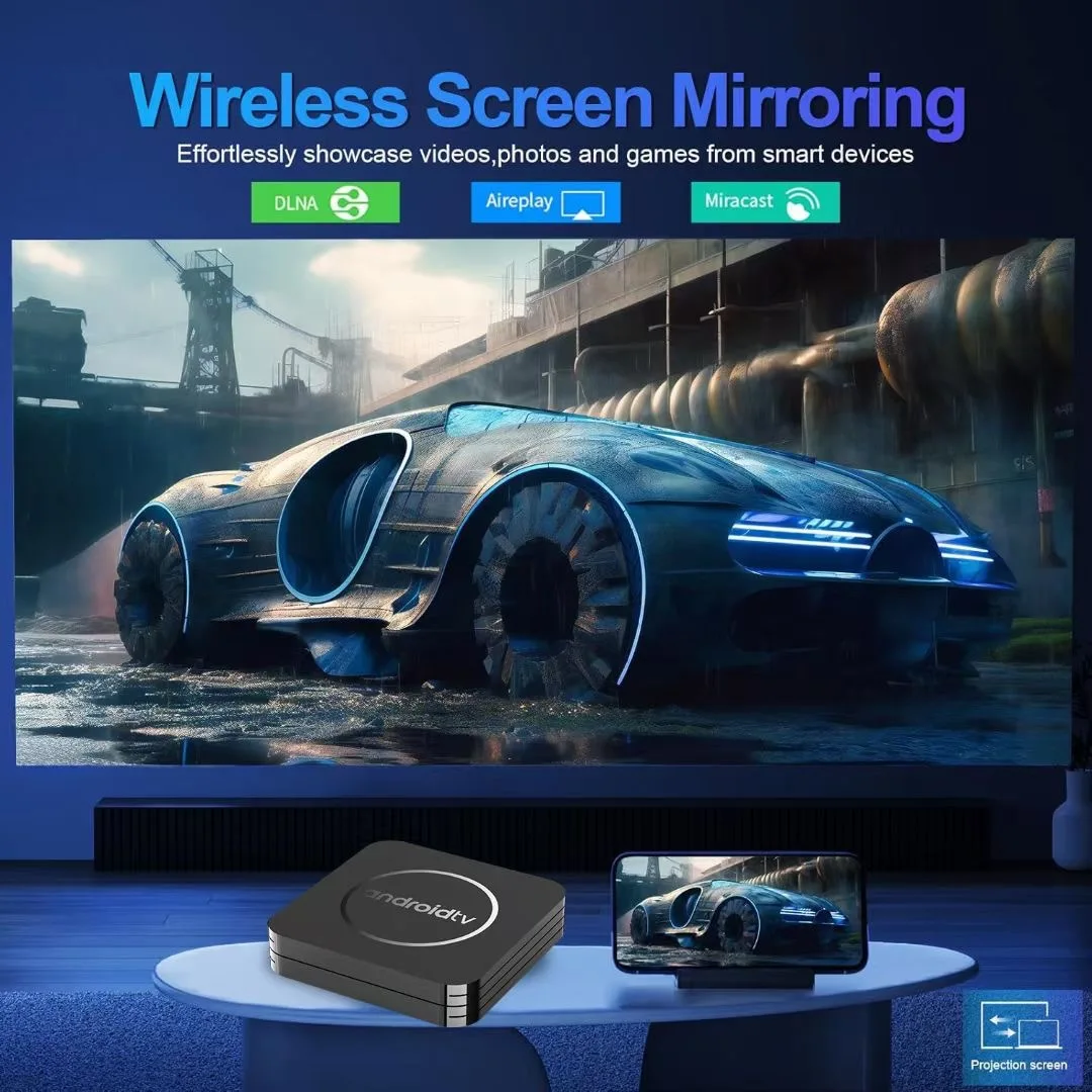 رسيفر ذكي بنظام أندرويد 14للشاشات android tv box