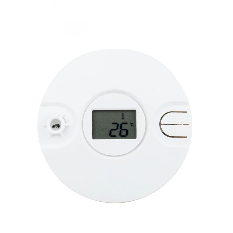 

Wired Thermal Heat Smoke Sensor Alarm 85dB Sound Temperture Indicated for All Wired Alarm Host Protection Against Smart Home