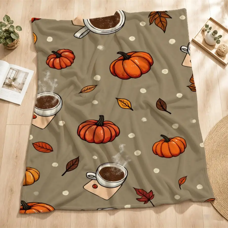 Cozy Autumn Flannel Throw Blanket for All Seasons