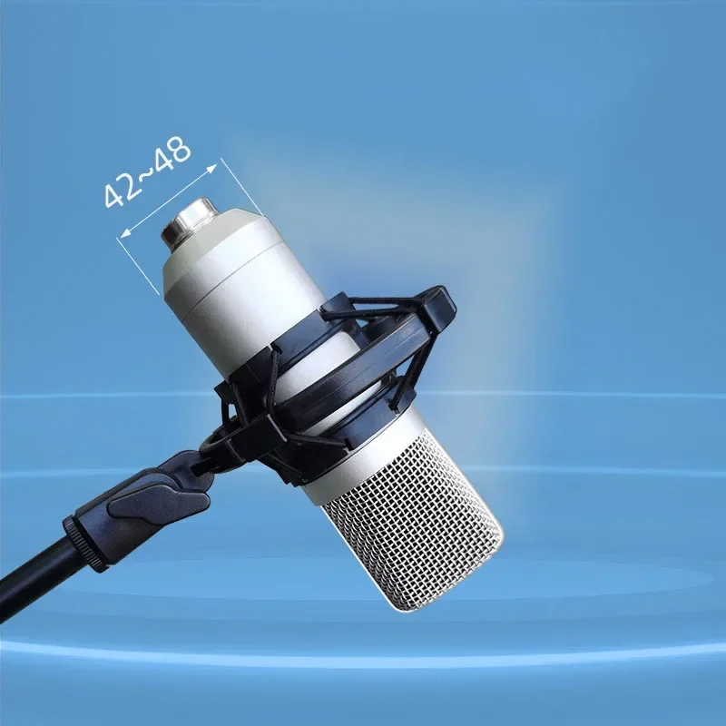 Universal Professional Condenser Microphone Mic Shock Mount Holder Studio Recording Bracket For Large Diaphram Mic Clip Black microphone mount clamp microphone shock mount