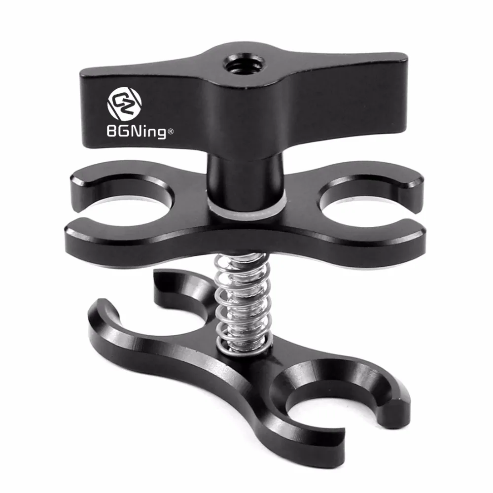 CNC Schmetterling Clip Arm Tauchen Licht Tablett Halterung Klemme Kugelkopf Clip für GoPro 13 für Insa360 X4 Dual Handheld Grip Verlängerung – Detail 14