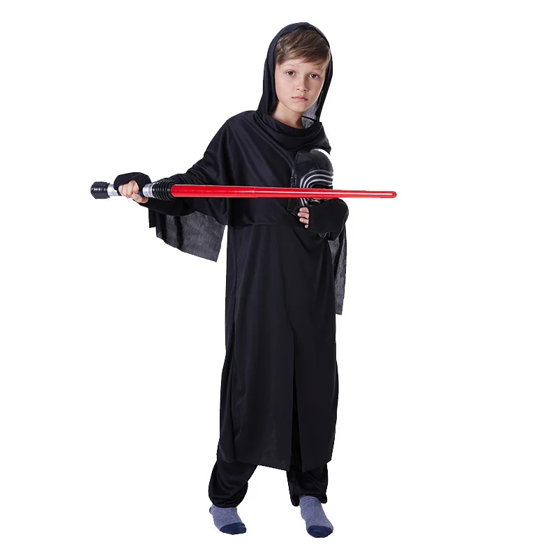 새로운 포스 다스 COS 세트, 어린이 소년 코스프레 코스튬 정장, 소녀 영화 점프수트, 칼 할로윈 어린이 천 선물