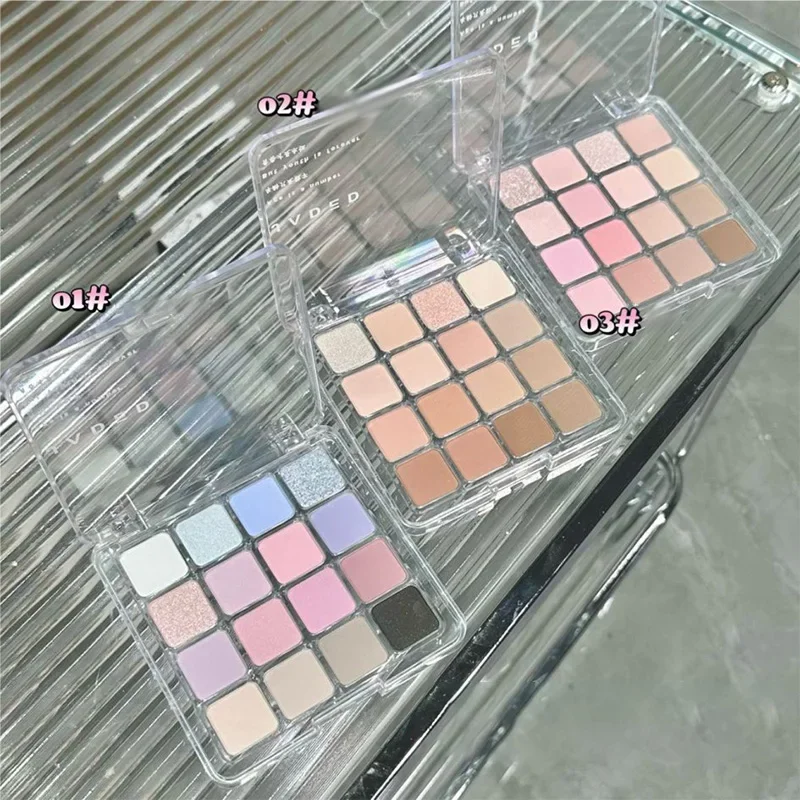 Eye Shadow Palette Matte Pearlescent Sequins Blush Highlighter Korean Cosmetics For Women