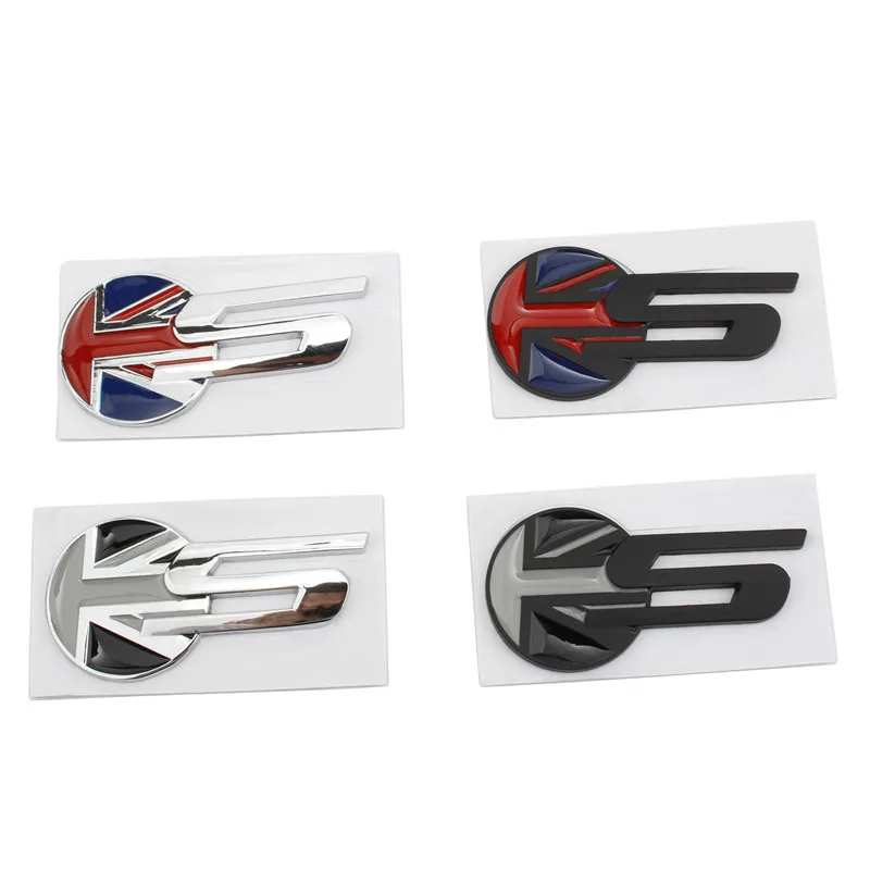 3D Metal S Logo Car Trunk Emblem Sticker Per Jaguar Xf S-Type Stype S Type F Pace S Accessori Per Badge
