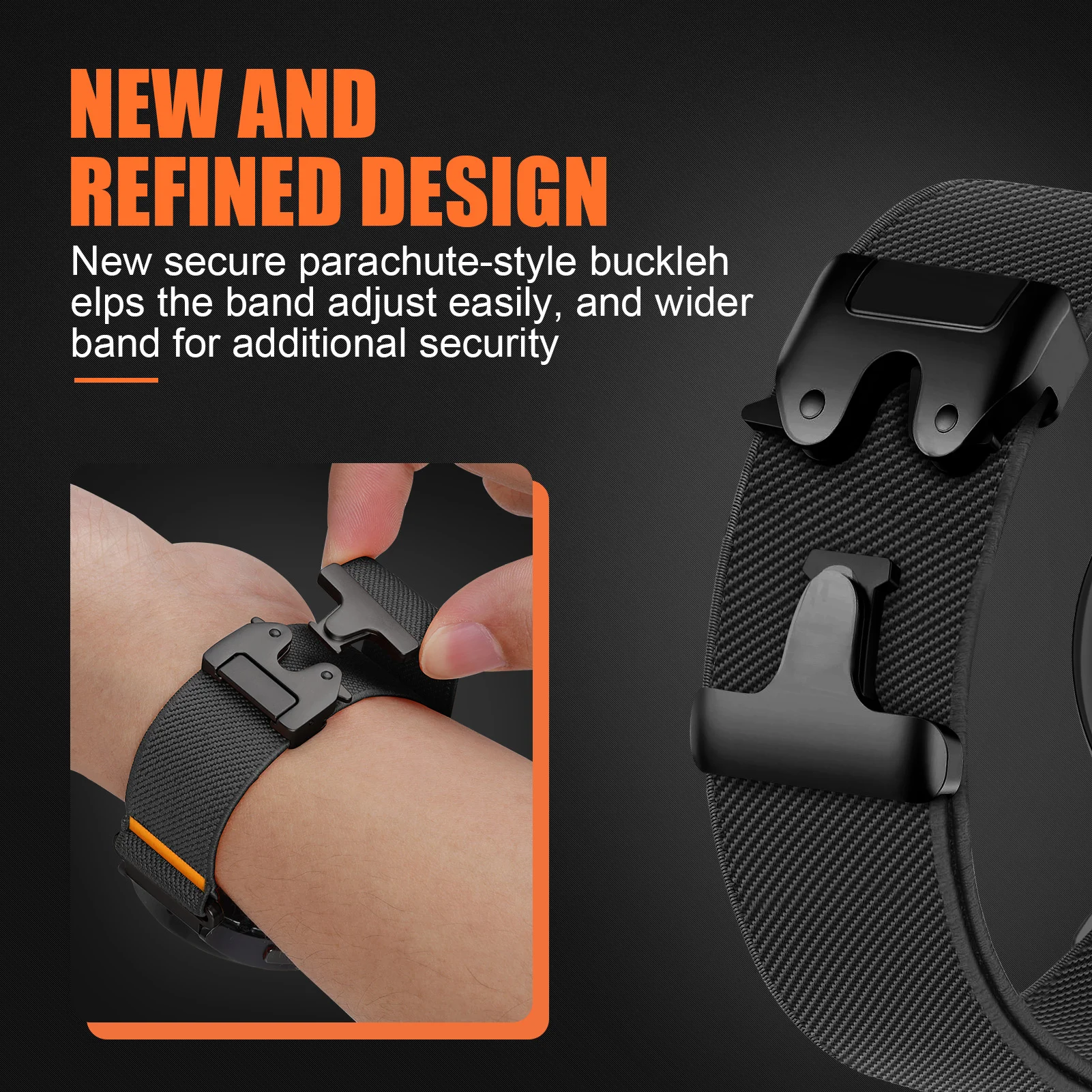 Parachute Straps: Sport Stretch Nylon Bracelet