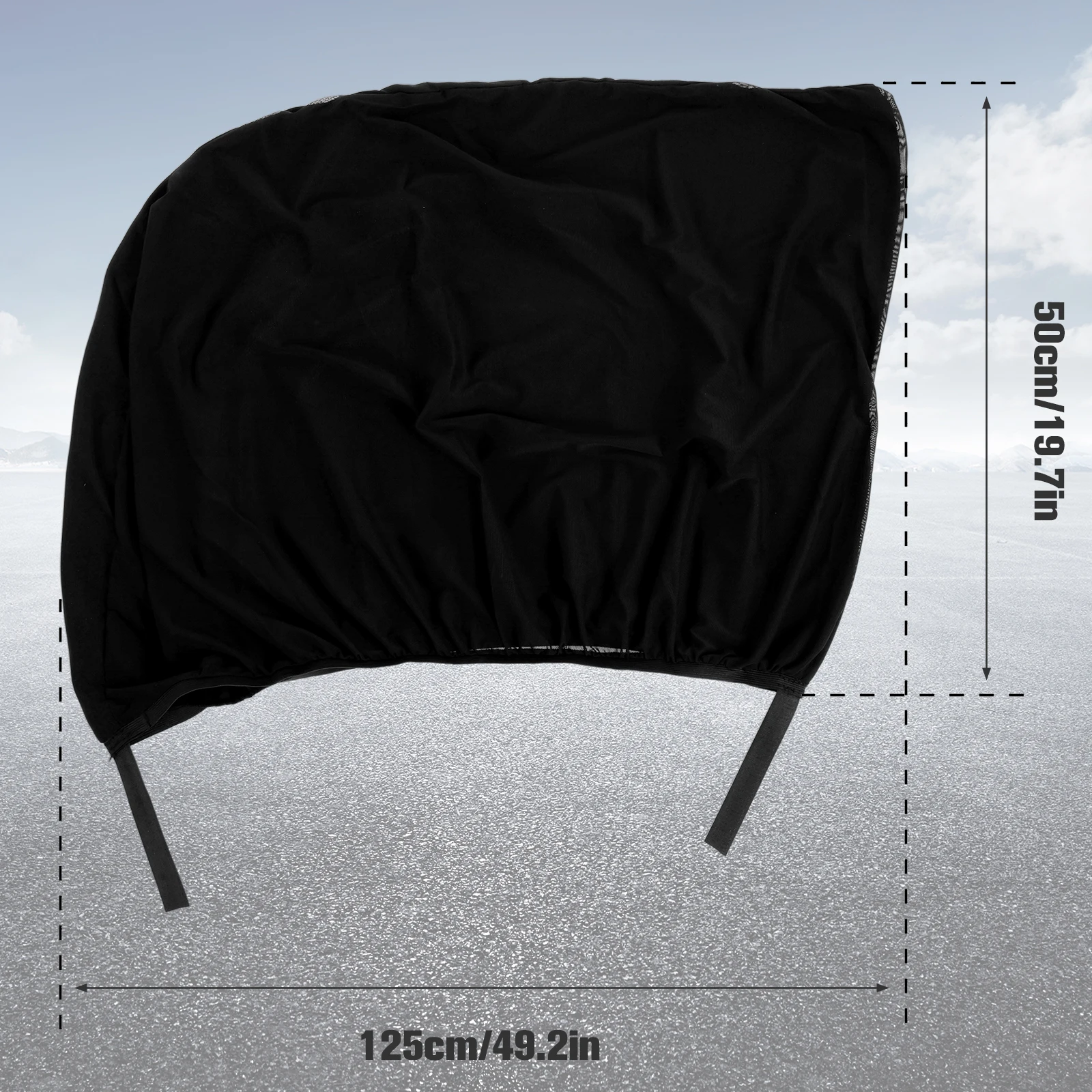 2Pcs Car Window Shade Elastic Auto Front/Rear Side Window Sun Shade Breathable Car Privacy Sunshade Curtain with Zipper