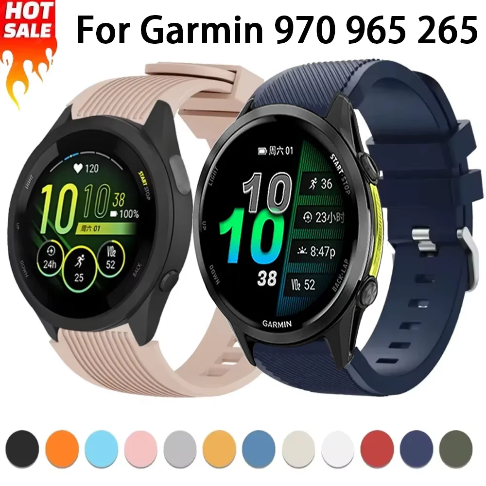 Versatile 22mm Soft Silicone Sport Strap – Comfortable Replacement Wristband