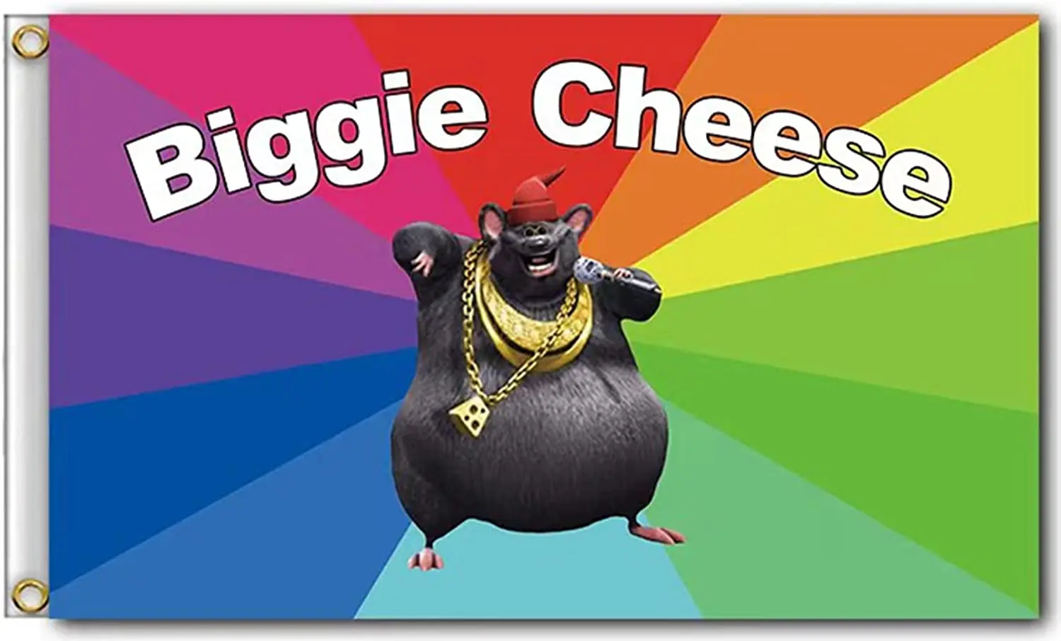 Big Cheese Flag 3x5 Feet Banner Funny Man Cave Wall Meme Flag For 