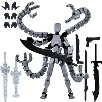 T13 Action Figure 3D Printed Multi-Jointed Movable Titan 13 Lucky Dummy Nova Robot Action Figure Desktop Assembly Completed Gift 1