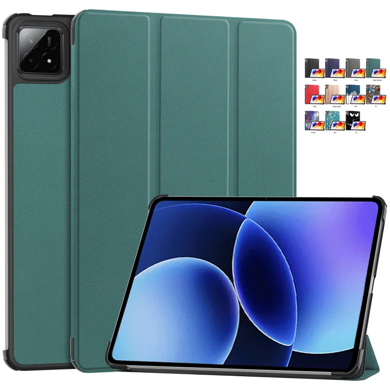 Tri-Fold Leather Stand Tablet Case - Smart Cover Shell