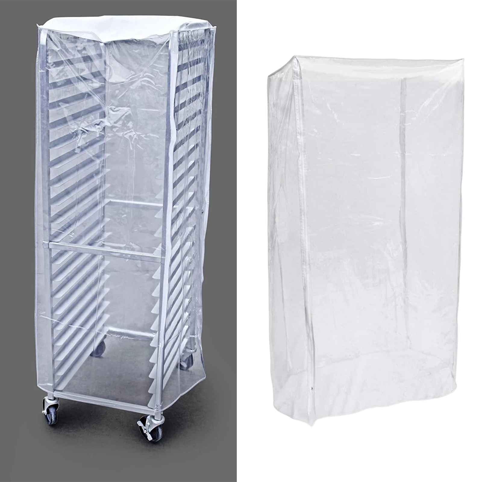 Sheet Pan Rack Cover Clear Bun Pan Rack Cover Waterproof Bread for Bun Home Kitchen Bakery Restaurant