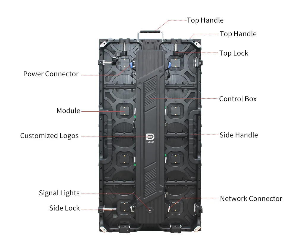 Party Led Screen 500x1000mm Indoor Outdoor Stage Led Video Wall Seamless Splicing Rental ...