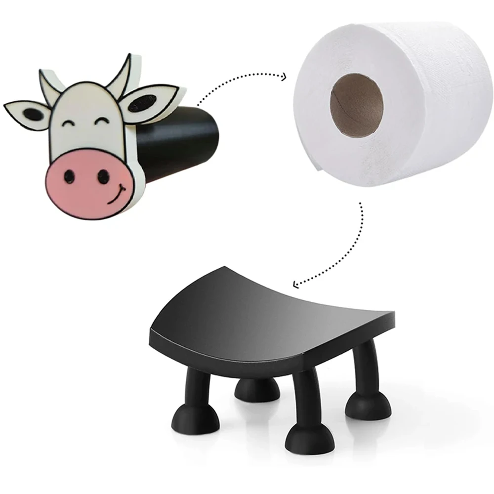 Funny Weightlifter Toilet Paper Holder Rack Shelf Tissue Roll Hanger Tissue Towel Roll Dispenser Bathroom Kitchen