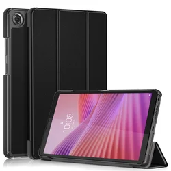 Fashion Paint Smart Magnetic Leather Cover for Lenovo K9 (8.7 inch) (Black)