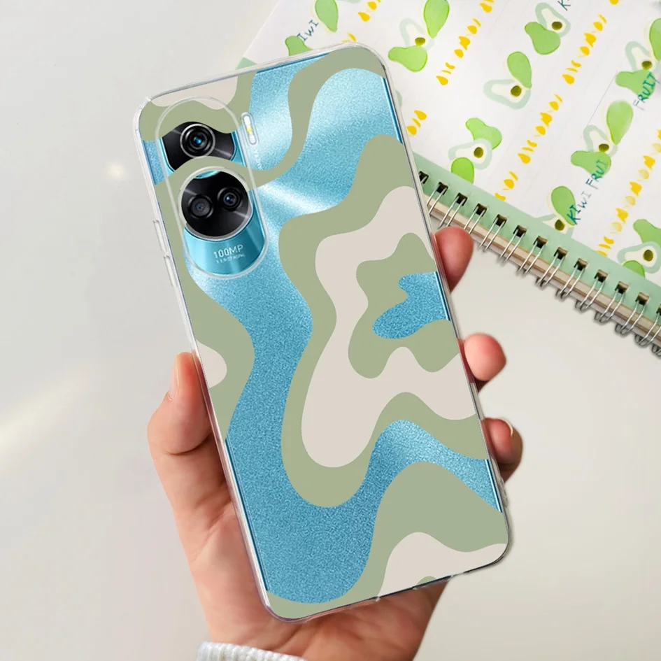 Stylish Pattern Soft Silicone Clear Back Cover