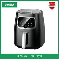 ZCWA Air Fryer 5.5L 1400W Multifunctional Household Max 200 Centigrade Low Oil And Light Stainless Steel Fryer Intelligent 1