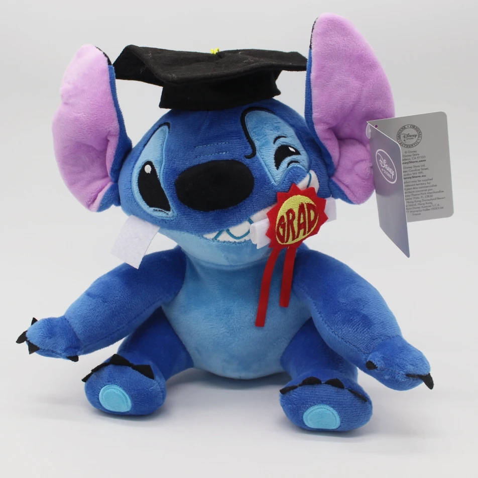 Peluche Stitch Diplômé Disney - Cadeau de Remise de Diplôme