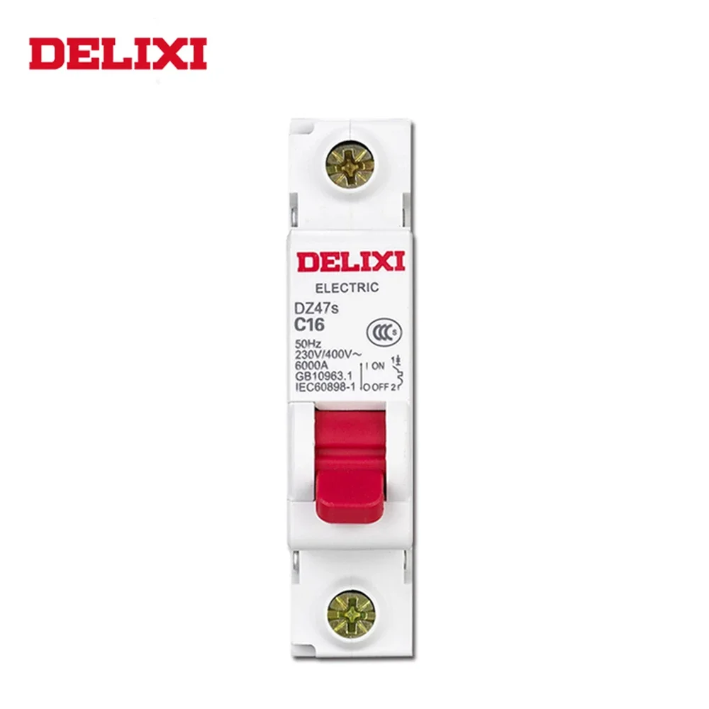 Circuit breaker DZ47s 1Pole C type curve 230/400V 50HZ 1A 2A 3A 6A 10A 16A 20A 25A 32A 40A 50A 63A MCB for DELIXI