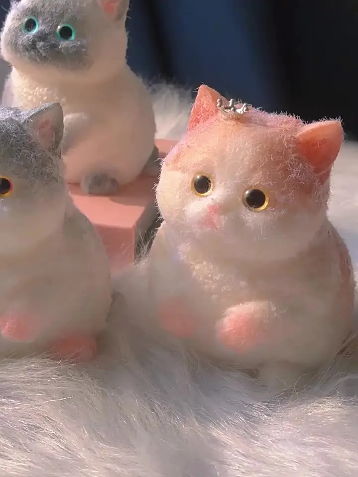 Kawaii мультфильм пухлый кот сиамский мягкий день рождения дети девочка милый