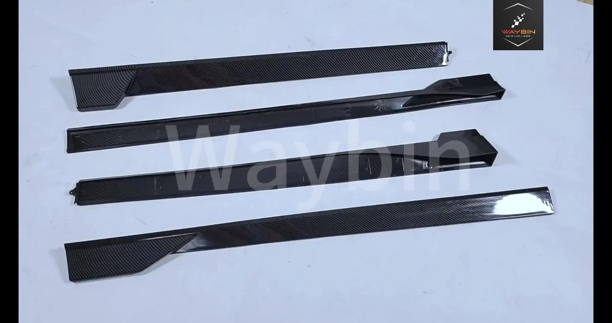 Matte Black Side Skirt Extensions For 2018-2024 Toyota Camry LE/SE