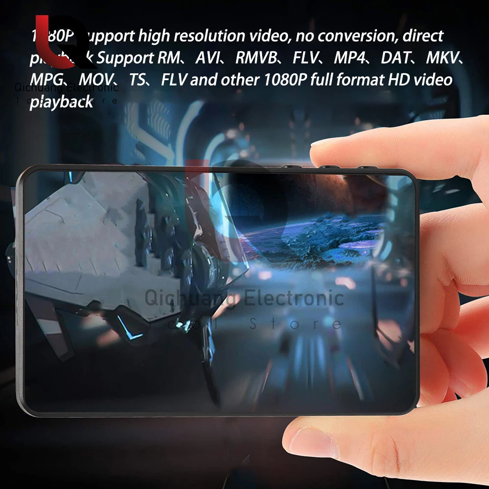 MP4 Music Player 4 Inch 16GB BT 5.2 Touch Screen with Speaker