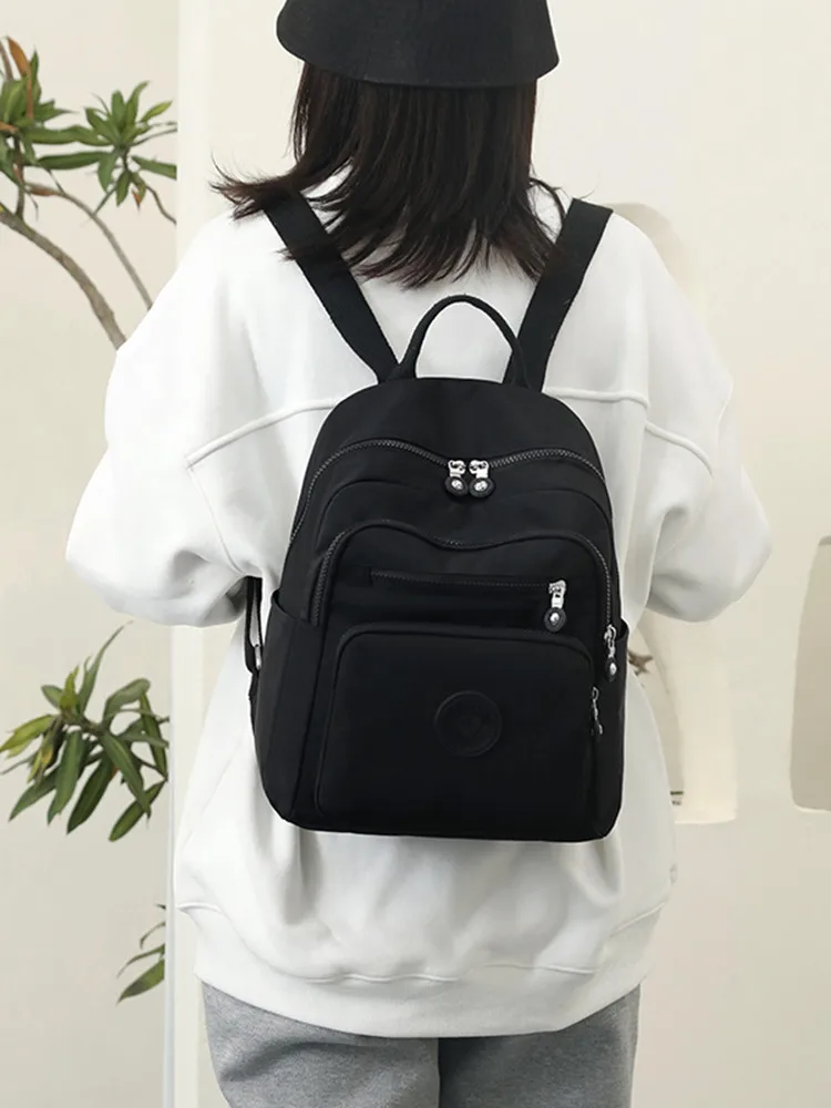 Womens Nylon Small Backpack Mini Backpack For Women Nylon Travel