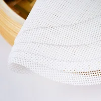Tapis de cuisson antiadhésif en Silicone blanc et bambou, pour cuiseur à vapeur, Dim Sum, pour Restaurant, cuisine sous les cuiseurs à vapeur, outils de cuisine réutilisables 6