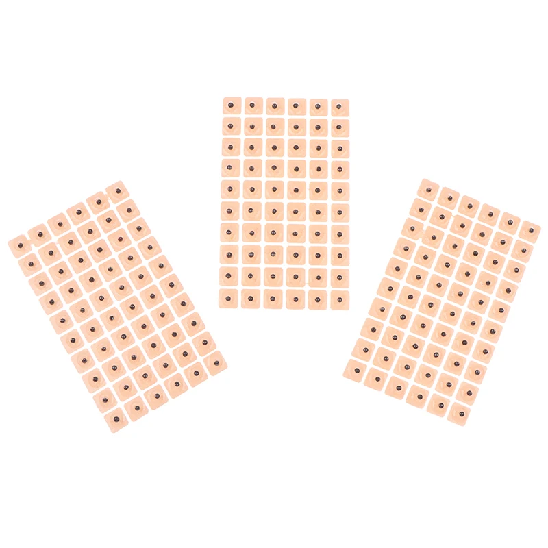 60/600pcs Relaxation Ears Stickers Therapy Needle Patch Auricular Auriculotherapy Vaccaria Ear Massage Care Sticker medical ear patch earlobe stickers ear protector stickers ear therapy kit
