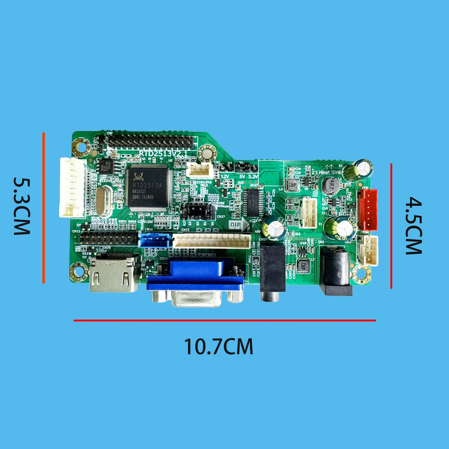 HD 드라이버 보드 RTD2513V2.1 프로그램 프리 디스플레이 다중 해상도 점프 조정 화면 교체 RTD2483V1.1 RTD2668