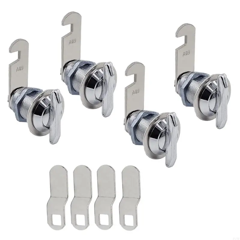P15F Keyless Thumb Turn Cams Lock Latches 1inch/5/8 Inch Offset Steel Lock Thumb Operate Cabinet for Cabinet Mailbox Drawer