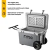 52 Quart Ultra-Light Wheeled Hard Cooler Insulated Portable Ice Chest Box for Beach, Drink, Beverage, Camping, Picnic, Fishing 2