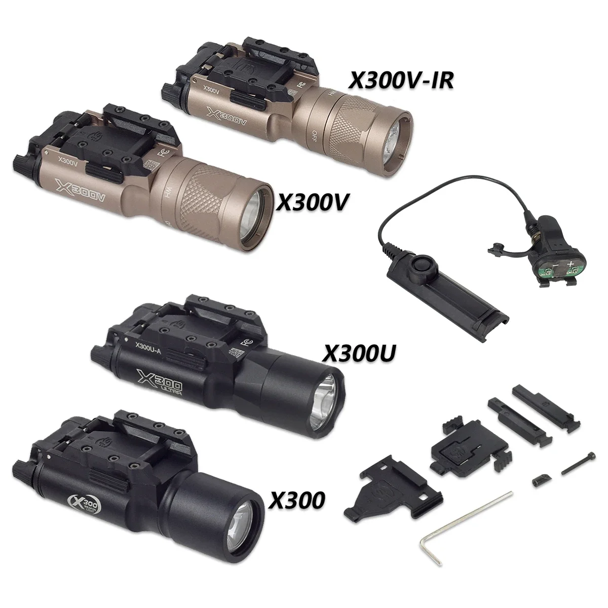 トイガン SU Tactical X300 X300U XH35 Surefir SF Pistol Flashlight