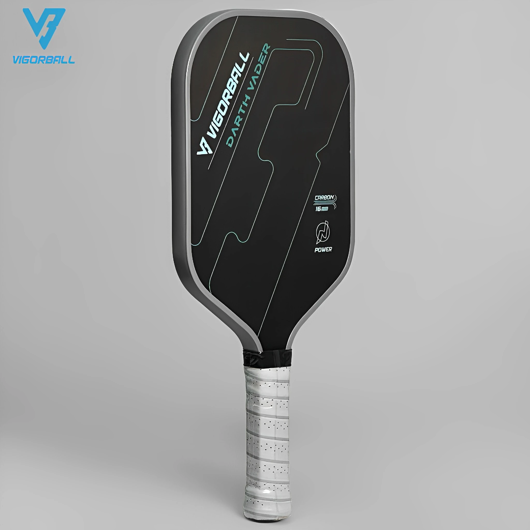T700 Raw Carbon Fiber Pickleball Paddle for Pros Carbon Friction Surface Polymer Honeycomb Core Enhanced Power&Spin&Control 16MM