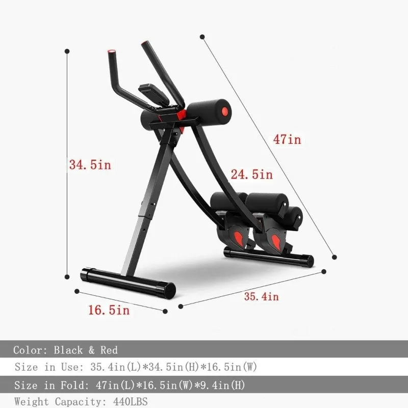 Ab Machine, Height Adjustable, Foldable 2