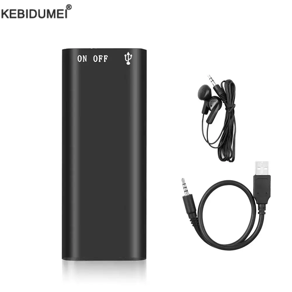 Registratore Vocale Digitale 32GB Mini | Dittafono Con Riduzione Rumore, MP3, Per Lezioni E Riunioni, Accensione Istantanea