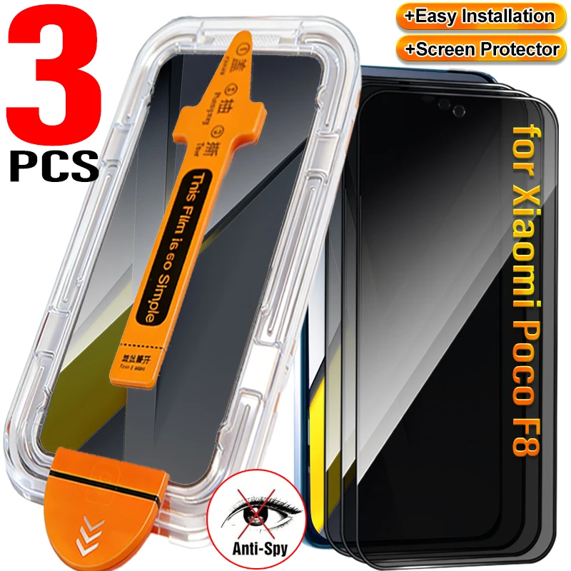 Premium Anti-Spy Privacy Tempered Glass Screen Protector with Easy Installation