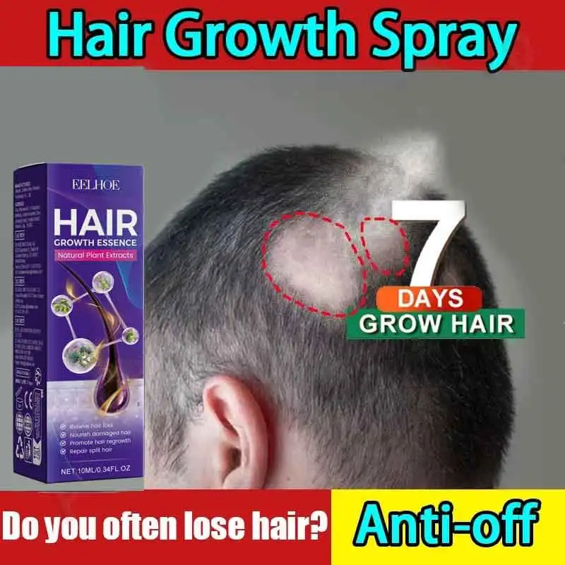 Hair Growth Essential Loss Regrowth Treatment Strengthens Hair Nourishes Scalp Light Weight Non Greasy Improve Scalp Circulation hair growth serum hair growth spray hair growth cream hair growth shampoo set