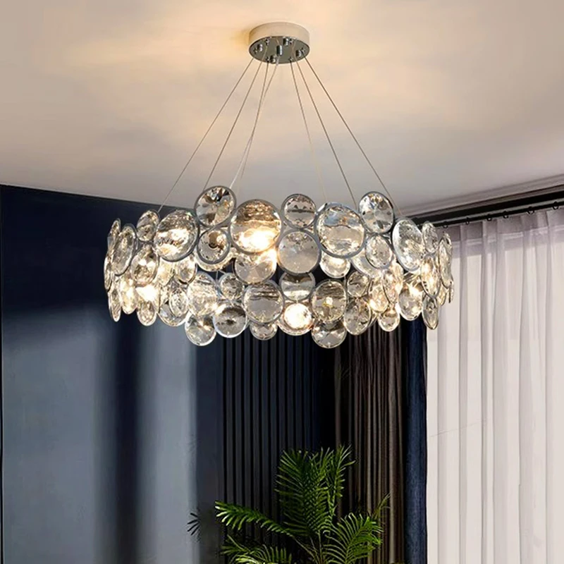 

home decorationPendant lights, luxury crystal living room chandelier, bedroom Pendant lamp, ceiling light, indoor lighting