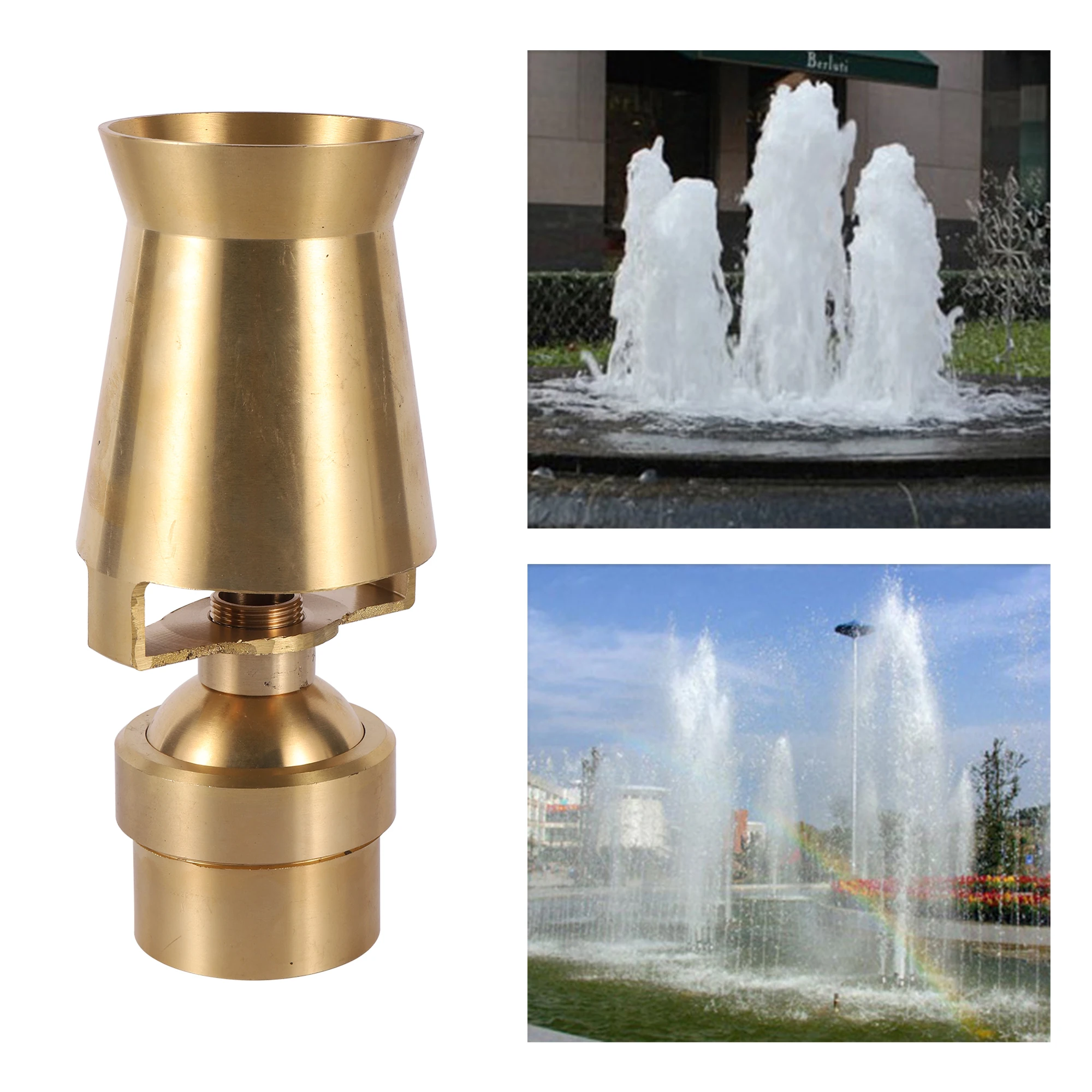 3/4 "1" 1.5 "2" kupfer Post Brunnen Düse Messing Air Mix Sprudelnden